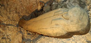 A handout picture released by Egypt's Supreme Council of Antiquities on January 15, 2012 shows the grave of Nany of the 22nd Dynasty, a singer of the Egyptian deity Amun-Re, which was discovered near the Temple of Karnak in the southern ancient city of Luxor during excavations by Swiss archaeologists. RESTRICTED TO EDITORIAL USE - MANDATORY CREDIT "AFP PHOTO / HO / SCA " - NO MARKETING NO ADVERTISING CAMPAIGNS - DISTRIBUTED AS A SERVICE TO CLIENTS